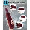 HW CASA Folding Umbrella Windproof, bordeaux