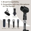 Desk Microphone Stand, Mini Soporte de Sobremesa, Micrófono Plegable, Soporte