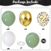 Birthday Decoration Set, Green Gold Balloons Birthday Decoration, Party Decoration