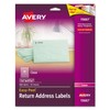 Avery 15667 Matte Clear Easy Peel Return Address Labels, Laser,