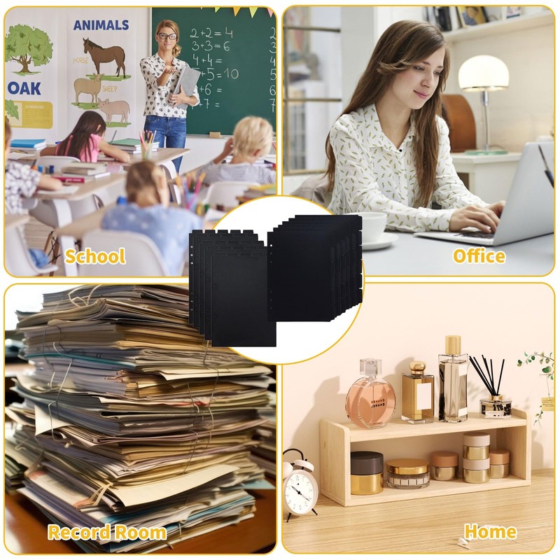 BDHYYM Dividers for Folder A5, Plastic Index A5 6 Hole