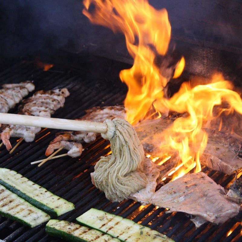 Better Grillin BBQ Bastin Mop Basting Barbecue Brush/Mop Easily Applies