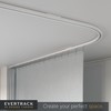 EverTrack Curtain Track - Corner Section for Ceiling Curtain Track