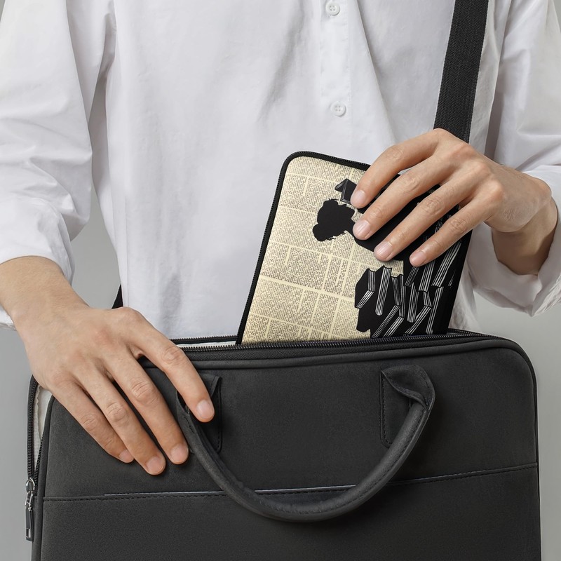 kwmobile Case for eReader Neoprene Protective Case for Reading Woman