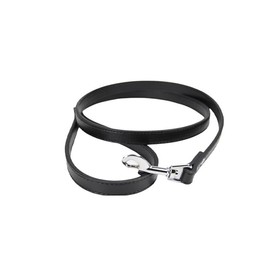 1.5CM*120CM PU Leather Dog Lead,Black Dog Leash,Leather Pet Leash For Cat.Puppy.Small Pet