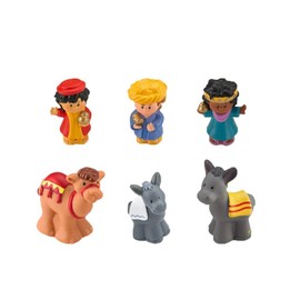 Replacement Parts for Fisher-Price Little People Nativity Set - J2404 ~ Replacement Figures ~ 3 Wisemen, 1 Camel and 2 Donkeys