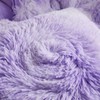 Uhamho Tie Dye Printed Faux Fur Bedding Set Modern Abstract
