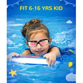 OUTDOORKING Kids Goggles Swimming Goggles-Kids-Swim: Anti Fog Kids Goggles for Girls Boys with UV400 No Leak 3 Pack Age 6-16