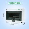 DEWIN Surface-Mounted Distribution Box, IP65 Waterproof, Outdoor Fuse Box, Surface-Mounted,