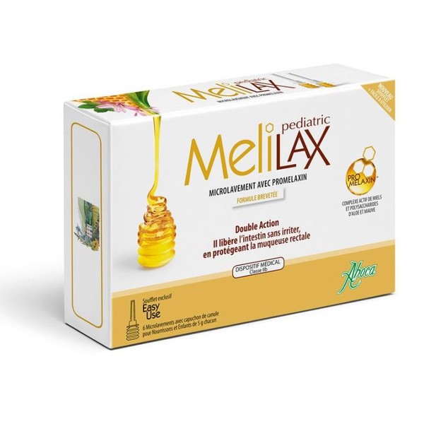 Aboca Melilax Pediatric 6 Microlavements pour enfant et nourrisson
