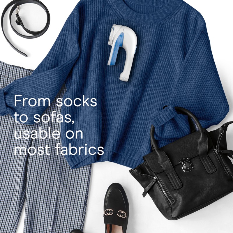 Conair Fabric Shaver and Lint Remover, Battery-Operated Portable Clothes Shaver