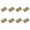 Leliafleury 8Pcs Folding Door Hinges 38mm(1.5 inch) Brass Butt Hinge