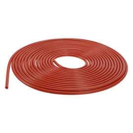 Hihaha Silicone Vacuum Tubing Hose Automotive Vacuum Line High Temperature 50FT 3/16" 4mm ID 2mm Thickness 1 Pcs Red