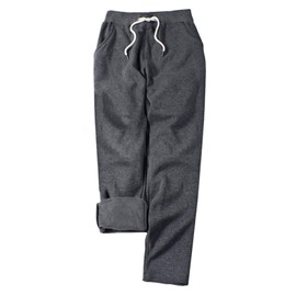 Gihuo Sweatpants Women Fleece Lined Pants Casual Sweatpants Winter Warm Lounge Athletic Joggers Pants with Pockets(DarkGrey01-XLarge)