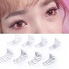 Musegetes MEN0024 False Eyelashes, Natural, Popular, 5 Pairs