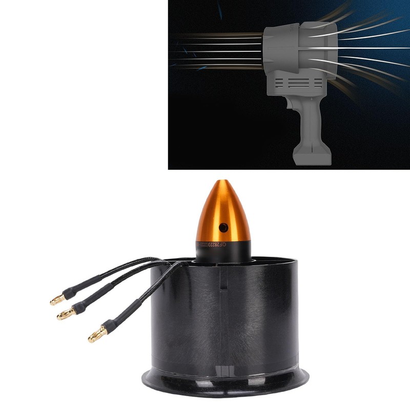 70mm EDF 6 Blades Ducted Fan with QF2822-3000KV 4S Brushless