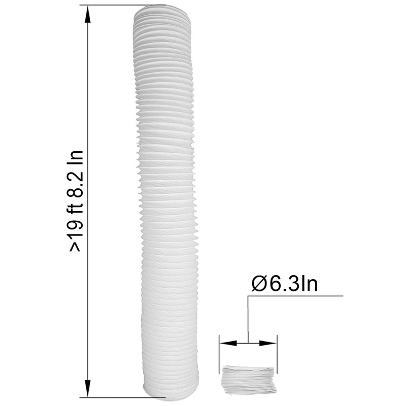 Vent Systems Diameter 160 mm 6 m long PVC flexible