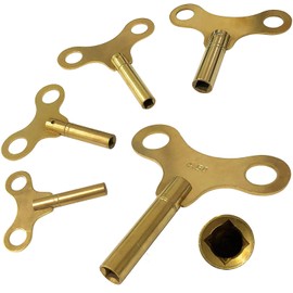 Harts Solid Brass Winding and Setting Clock Keys Full range from 2mm up to 6mm (3.75mm 6)