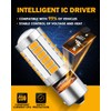 Auxbeam 1156 Turn Signal Bulbs, Super Bright Amber Yellow P21W