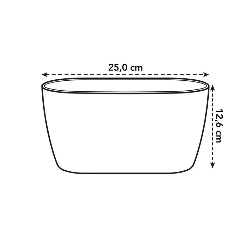 elho brussels orchid duo 25cm flowerpot - white