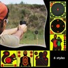 60 Sheets Reactive Shooting Target, 8 in Bullseye Reactive Shooting