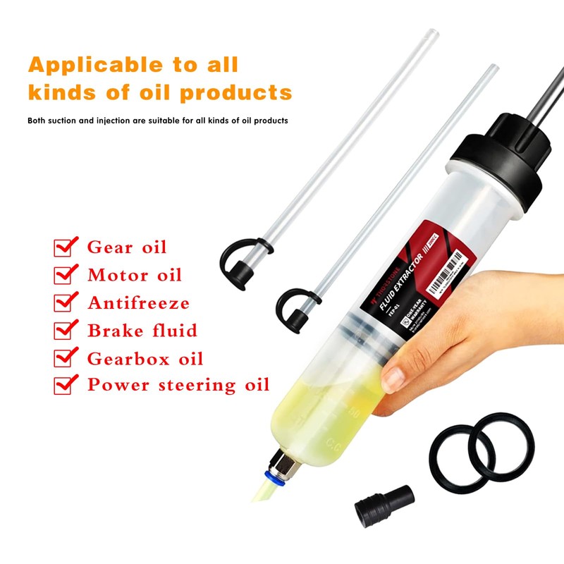 Arwrilt Car Fluid Extractor, 200CC Oil Extractor Pump, Fluid Syringe