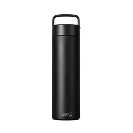 Welly UV Traveler 20oz | Vacuum Insulated & Infusing Stainless Steel Water Bottle | Triple Wall, Wide Mouth, BPA Free … (Black)