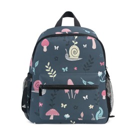Snails Mushrooms Flowers Toddler Backpack Preschool Rucksack Boys Girls Kids Kindergarten School Bag