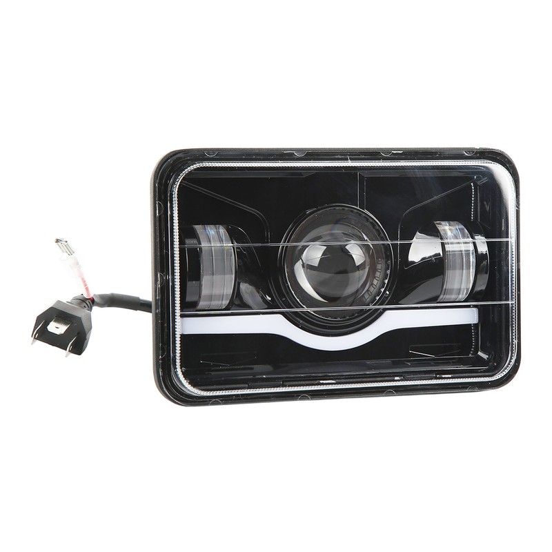 Truck Front Square LED Headlight with High Low Beam DRL