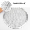 Luxshiny 13 Inch Aluminum Pizza Pan with Holes Mesh Crisper