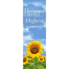 Church Worship Banner for Church Sanctuary Decor 2x6ft-Hosanna in the Hightest Matthew 21:9