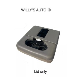 WILLYS AUTO 08-2011 Ford F250 F350 Super Duty Jump Seat NEW Console Lid With Cell Pad, Gray