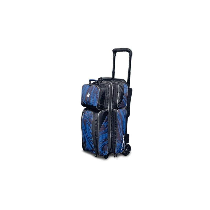 Brunswick Punisher Triple Roller Bowling Bag (Blue)