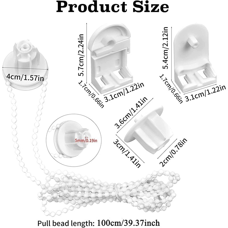 Roller Blind Spares Replacement Repair Kit,25mm Curtain Roller Blind Accessories