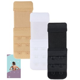 Women's Bra Extender 2 Hook Bra Extenders 2 Hooks Bra Strap Extender Bra Extensions(1/2")