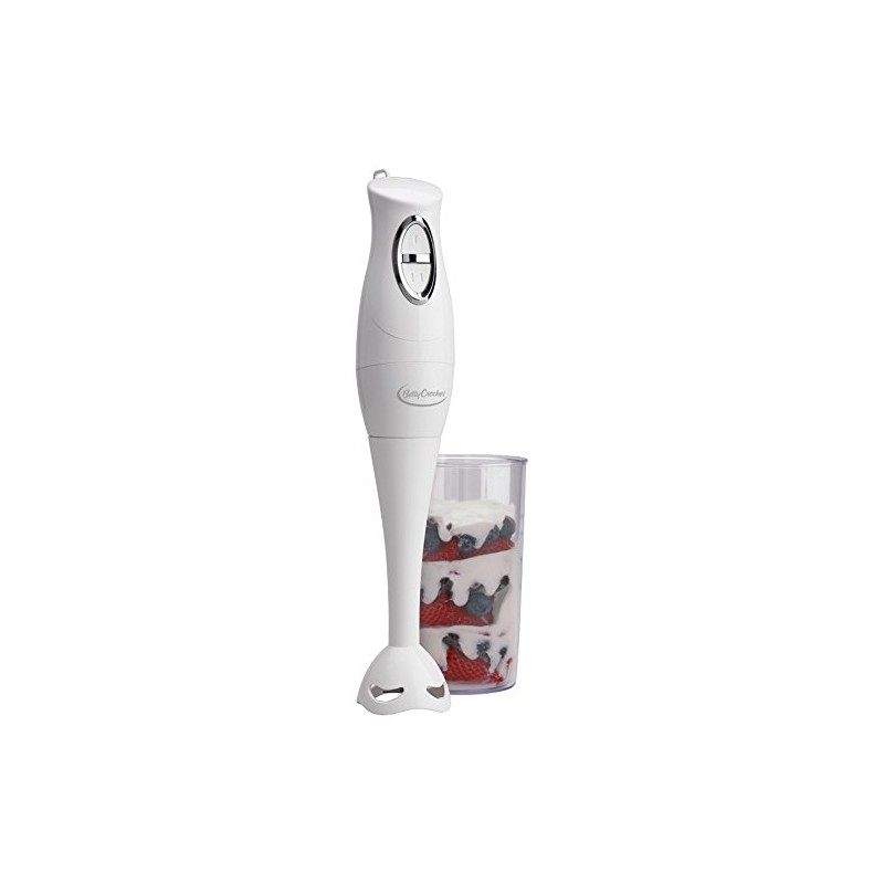 Betty Crocker Hand Blender with Beaker, White, BC-1303CK
