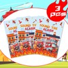 Fire Truck Tablecloth, 3 Pcs Firefighter Party Tablecloth Set -