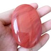 Lovionus89 Cherry Quartz Polished Stones, Synthesis Oval Palm Pocket Healing