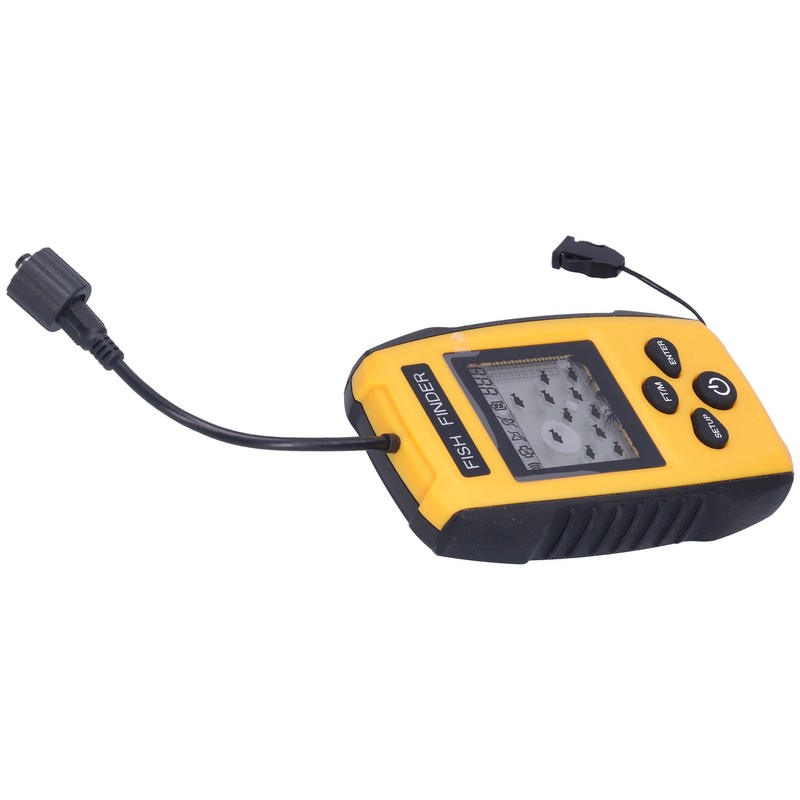 Fish Finder LCD LED Visual Echo Sounder Alarm Fishing Transducer