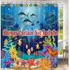 CandyGrid Fish Shower Curtain Hooks Rings for Under The Sea
