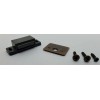 N/A Brown & Black Plastic Magnetic Catch with Fixed Strike