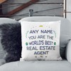 MUGFFINS Personalised Cushion for REAL ESTATE AGENT Padding included -