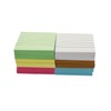 speed mao Simple Square Notepad, Ruled, 6 Colors, Set of