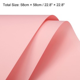 sourcing map 10 Pcs Flower Wrapping Paper 22.8x22.8 Inch Waterproof Florists Wrapping Paper for Florist Bouquet Supplies, DIY Crafts, Gift/Gift Box Packaging Red Pink