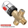 Thermostatic Mixing Valve, Brass Thermostatic Mixer Valve Blending Valve Water