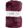 Minky Luxe Mirage 80 Black Cherry Cuddle Cuts 1 2.5-Yard