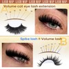 Focipeysa 200D Lash Extensions with Bottom Lash Volume Eyelash Extensions
