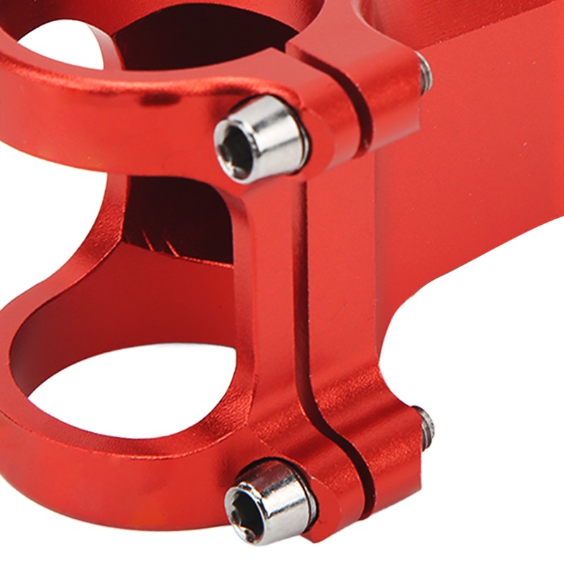 Bike Stem Red Aluminum Alloy Mountain Bike Handlebars Negative 17