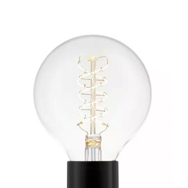 Ceybo Soft White LED Light Bulbs G25, E26 Medium Base, Decorative Vintage Edison Style, 2700K Dimmable Spiral Filament, Globe Shape – 2 Pack