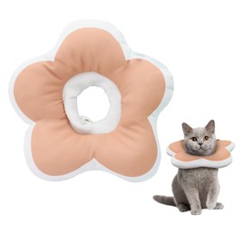 LuckyOpt Cute Cat Recovery Collar, Anti Splashing Water Collar for Cats After Surgery, Cat Neck Pillow for Cozy Sleep and Anti-licking, Cat Cone Collar for Cats/Puppies to Take Photos (Pink, M)